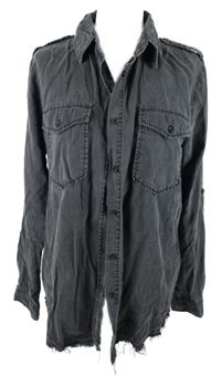 Dámská tmavošedá halenka LTB 