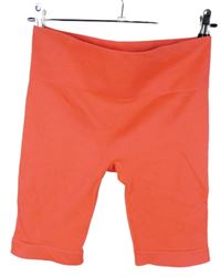 Dámské korálové žebrované elastické kraťasy Primark 