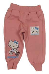 Růžové tepláky s Hello Kitty
