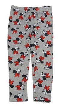 Světlešedé sportovní legíny s Minnie Disney