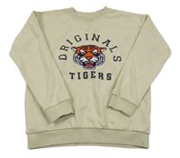 Béžová mikina s tygrem Primark