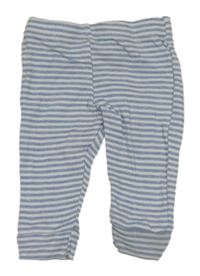 Modro-bílé pruhované lehké tepláky F&F