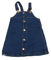 Tmavomodré riflové propínací šaty Denim Co.