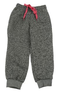 Šedé melírované tepláky 