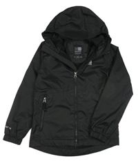 Černá šusťáková sportovní funkční propínací bunda s kapucí Karrimor