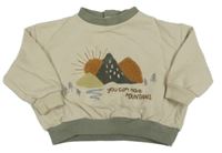 Béžovo-khaki mikina s horami a sluncem Mamas&Papas