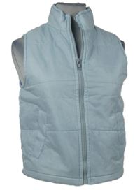 Dámská světlemodrá šusťáková zateplená crop vesta Lewis