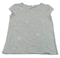 Šedé tričko s hvězdami H&M