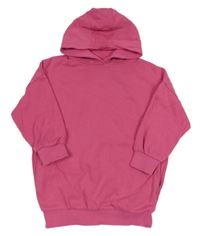 Růžová dlouhá mikina s kapucí Matalan