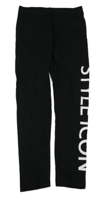 Černé legíny s nápisem