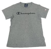 Šedé melírované tričko Champion