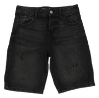 Černé riflové kraťasy s prošoupáním PRIMARK