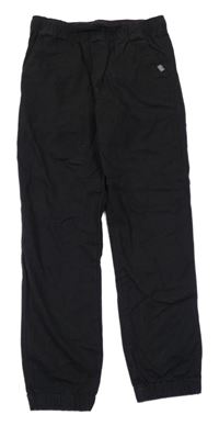 Černé chino jogger waist regular fit cuff teplákové rifle H&M