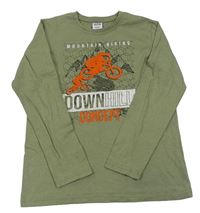 Khaki triko s motorkami Y.F.K.