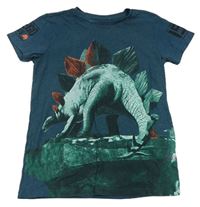 Petrolejové tričko s dinosaurem Next 