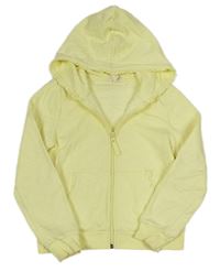 Žlutá propínací mikina s kapucí H&M