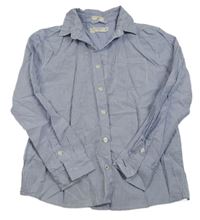 Modro-bílá proužkovaná košile Mango 