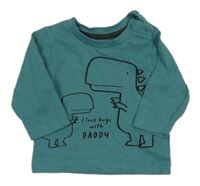 Zelené triko s dinosaury Matalan