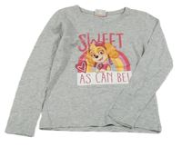 Šedé melírované triko se Skye Nickelodeon