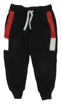 Černo-červeno-bílé tepláky H&M