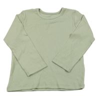 Světlezelené žebrované triko George