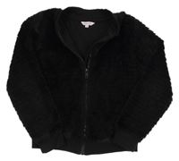 Černá kožešinová bunda Miss E-vie 