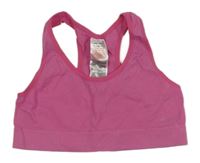 Tmavorůžová žebrovaná sportovní lambáda 