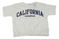 Nové - Bílé crop tričko s nápisem Primark