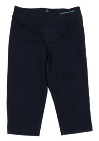 Tmavomodré sportovní capri legíny Tchibo