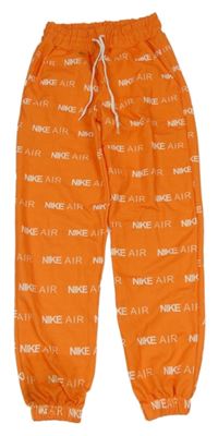 Oranžové tepláky s logy Nike