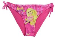 Růžové plavkové kalhotky s Barbie 