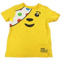Žluté tričko s medvídkem Pudsey George