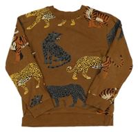 Hnědá mikina se šelmami H&M