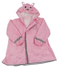 Růžová pláštěnka se zajíčkem a kapucí 