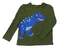 Khaki triko s dinosaurem H&M