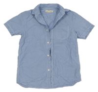 Modro-bílá kostkovaná košile H&M