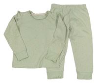 Světlezelené květované pyžamo Mothercare