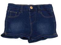 Modré teplákové riflové kraťasy Denim Co.