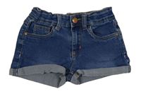 Modré teplákové riflové kraťasy Denim Co.