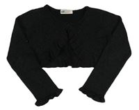 Černé třpytivé svetrové bolerko H&M