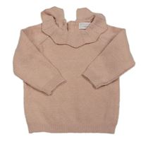 Růžový svetr s límečkem Primark
