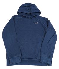 Tmavomodrá mikina s logem a kapucí Under Armour
