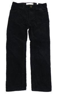 Černé manšestrové slim fit kalhoty H&M