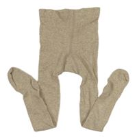 Béžové melírované žebrované punčocháče H&M