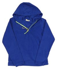 Safírová fleecová funkční mikina s kapucí Mountain Warehouse