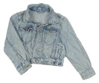 Světlemodrá riflová crop bunda Dunnes