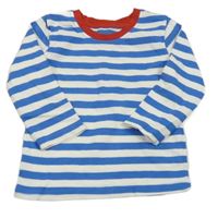 Modro-bílé pruhované triko
