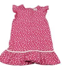 Fuchsiové květované bavlněné šaty Liegelind