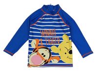 Modro-bílé pruhované UV triko s Púem Disney