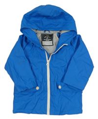 Modrá nepromokavá podzimní bunda s kapucí zn. George